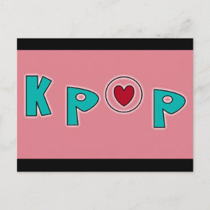 KPOP music Postcard