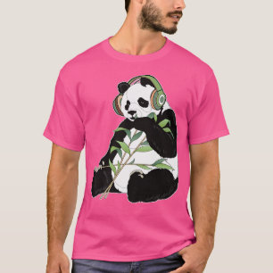 Kpop Panda Bear With Headphones Korean Pop Music K T-Shirt