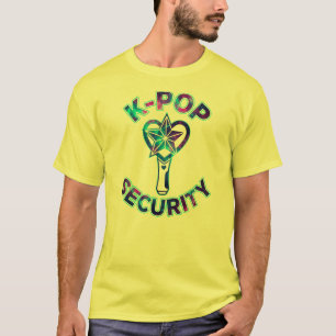Kpop Security Lightstick Galaxy Fan Humour T-Shirt