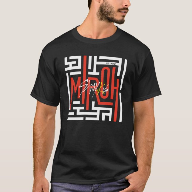 KPOP STRAY KIDS OFFICIAL LOGO MIROH Classic  T-Shirt (Front)