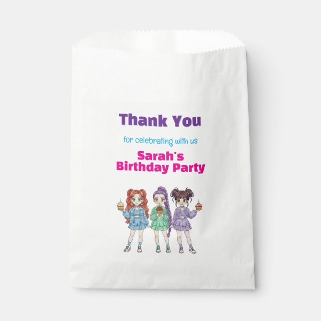 KPOP Superstar Birthday Favour Bags (Front)
