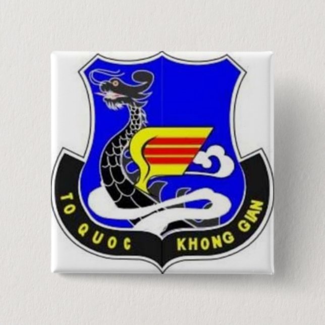 KQVN 15 CM SQUARE BADGE (Front)