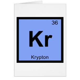Kr - Krypton Chemistry Periodic Table Symbol
