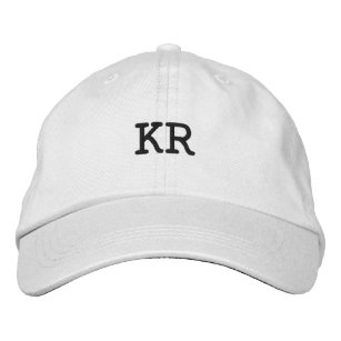 KR Letter Dashing Stunning-Handsome Adorable-Hat Embroidered Hat