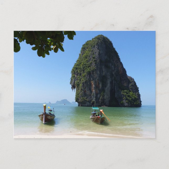 Krabi beach, Thailand. Postcard (Front)