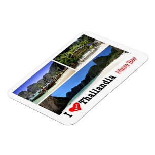 Krabi - Maya Bay - Thailand - I Love - Magnet