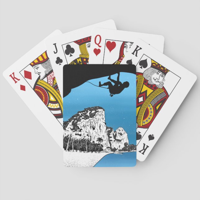 Krabi Rock Climbing Thailand Playing Cards (Back)