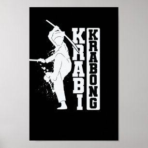 Krabong Krabong Training Kampfkunst Thailand Poster