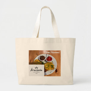 Kracovia Cafe Tote – Patacones & Menu Style