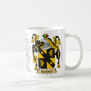 Kraemer, the Origin, the Meaning and the Crest Coffee Mug