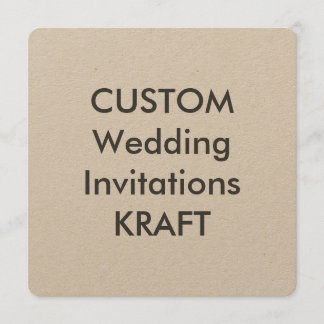 KRAFT 100lb 5.25" Square Wedding Invitations