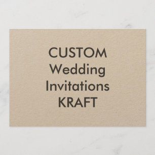 KRAFT 100lb 7" x 5" Wedding Invitations
