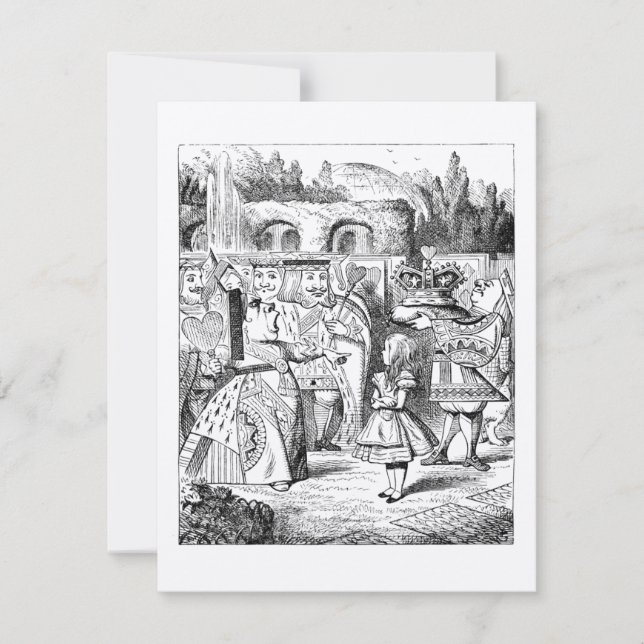 KRAFT Alice in Wonderland Tea Party Birthday Invitation (Front)