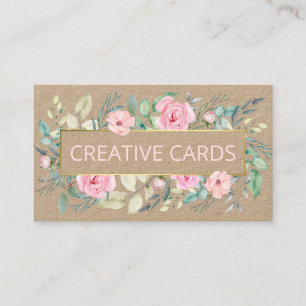 Kraft Bouquet Handmade Cards Scrapbooking
