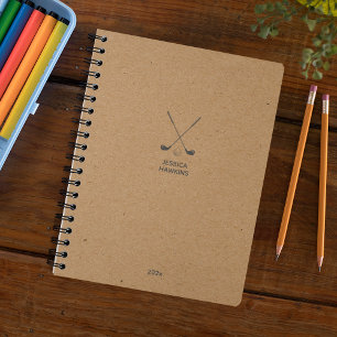 Kraft Brown Golf Club Personal 2024 Weekly Planner