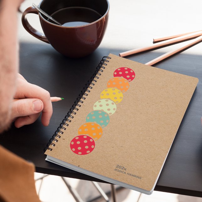 Kraft Brown Pickleball Personal Weekly Planner (Creator Uploaded)