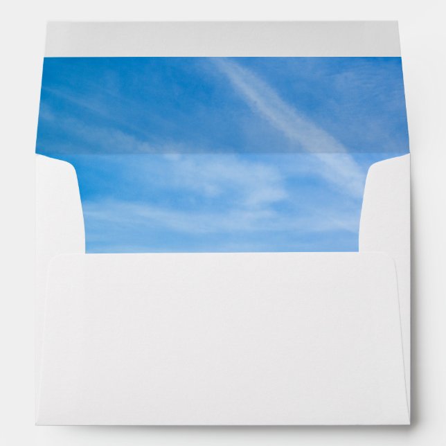 Kraft Brown Speckled A7 Card Envelope - Sky Lined (Back (Bottom))