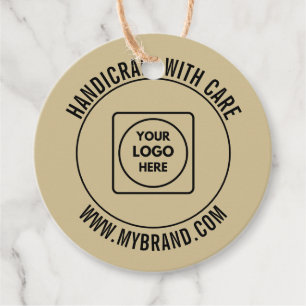 Kraft Circle Logo Price Tag Design