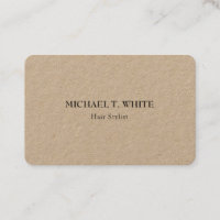 Kraft Classical Minimalist Professional Elegant