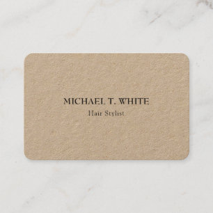 Kraft Classical Minimalist Professional Elegant Business Card
