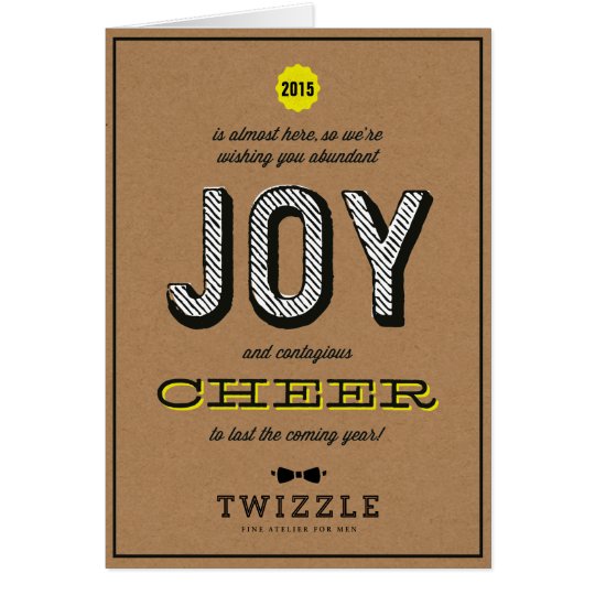 Kraft Contagious Cheer Joy Corporate Holiday Card