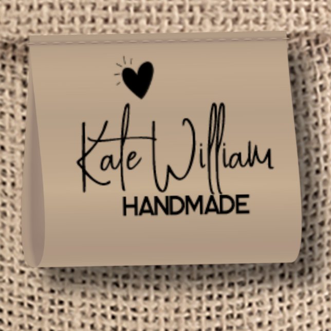 Kraft Custom Clothing label for handmade item Satin Ribbon (Creator Uploaded)