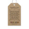 Kraft Custom Printed Retail Hang Tags with String
