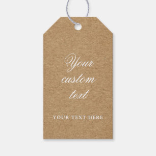 Kraft Gift Tag - Custom text