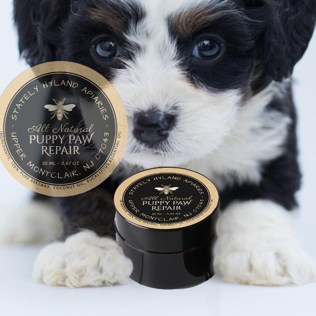 Kraft Handwritten Beeswax Product Label Black (Creator Uploaded)