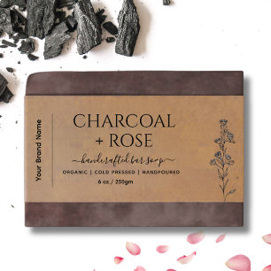 Kraft Homemade Soap wrap Label  with logo Invitation Belly Band