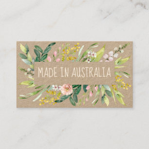 Kraft Made In Australia Native Spring Blooms Business Card