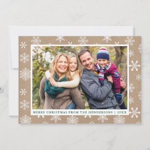 Kraft Merry Christmas Photo Holiday Card