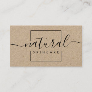Kraft Organic Natural Spa Skincare Soap Business Card