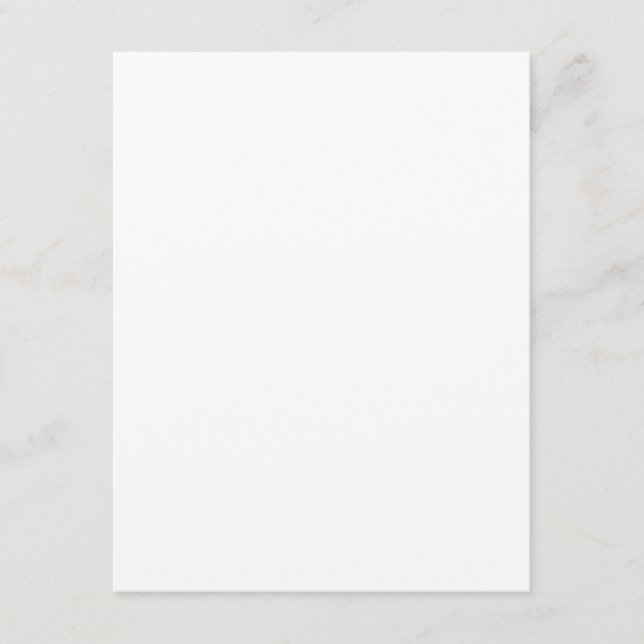 Kraft Paper 4.25" x 5.5" Blank Wedding Details Enclosure Card (Front)