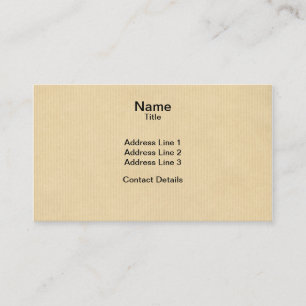 Kraft Paper Business Card