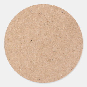 Kraft Paper Create Your Own Round Return Address Classic Round Sticker