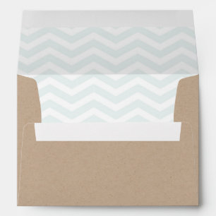 Kraft Paper Envelope Chevron inside