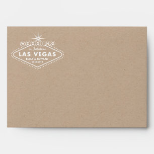 Kraft Paper Envelope Las Vegas Wedding