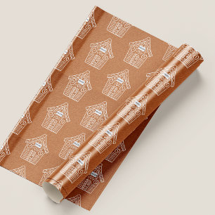Kraft Paper Ginger Bread House Name Christmas