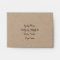 Kraft Paper Look Rustic Wedding RSVP Envelopes