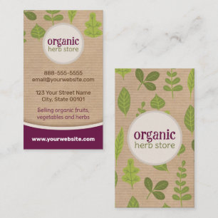 Kraft Paper Nature Business Card