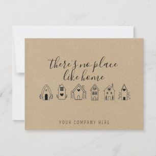 Kraft Paper Realtor New Homeowner Thank You Card