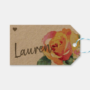 Kraft Paper Simple Plain Handmade Gifts Signature Gift Tags