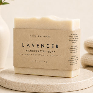 Kraft Paper Soap Small Business Belly Band Label
