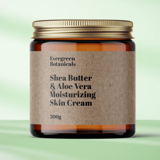 Kraft paper style waterproof cosmetics jar label (Creator Uploaded)