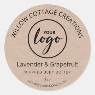 Kraft Paper Whipped Body Butter Labels