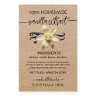 kraft Personalised Homemade Vanilla Extract Label