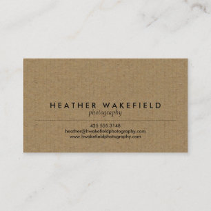 Kraft & Photo Calling Card