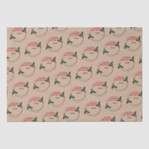 Kraft Please Deliver To, Customised Christmas Tissue Paper