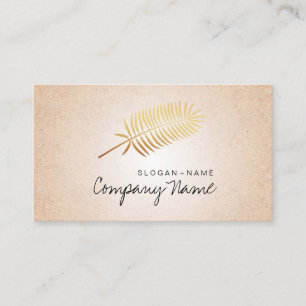Kraft Printed Gold Leaf Soul Business Card